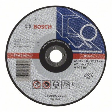 Отрезной круг прямой Expert for Metal A 30 S BF 180x3,0 мм Bosch 2608600321
