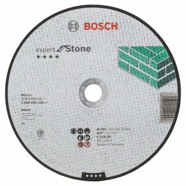 Отрезной круг прямой Expert for Stone C 24 R BF 230x3,0 мм Bosch 2608600326