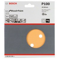 Шлифлист C470, в упаковке 5шт. 150 мм, 100 Bosch 2608605088
