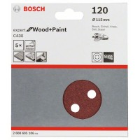Шлифлист C430, в упаковке 5шт. 115 мм, 120 Bosch 2608605106