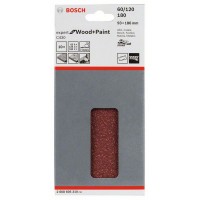 Шлифлист C430, в упаковке 10шт. 93x186 мм, 4x60; 4x120; 2x180 Bosch 2608605310