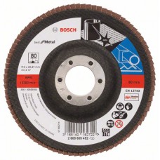 Лепестковый шлифкруг X571 Best for Metal 115x22,23 мм, 80 Bosch 2608605452