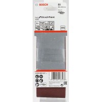 Набор из 3 шлифлент X440 65x410мм, 80 Bosch 2608606017