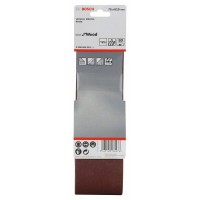 Набор из 3 шлифлент X440 75x610мм, 80 Bosch 2608606091