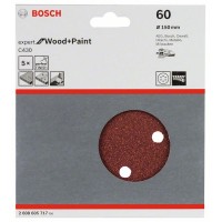 Шлифлист C430, в упаковке 5шт. 150 мм, 60 Bosch 2608605717