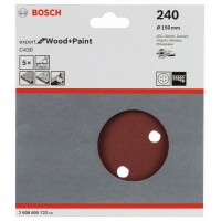 Шлифлист C430, в упаковке 5шт. 150 мм, 240 Bosch 2608605722