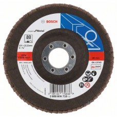 Лепестковый шлифкруг X551 Expert for Metal 125x22,23 мм, 80 Bosch 2608606718