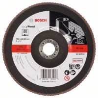 Лепестковый шлифкруг X571 Best for Metal 180x22,23 мм, 80 Bosch 2608606739