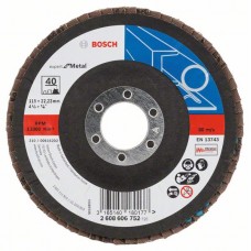 Лепестковый шлифкруг X551 Expert for Metal 115x22,23 мм, 40 Bosch 2608606752