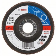 Лепестковый шлифкруг X551 Expert for Metal 115x22,23 мм, 60 Bosch 2608606753