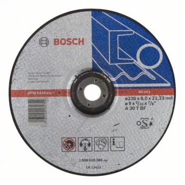 Обдирочный круг выпуклый Expert for Metal A 30 T BF 230x8,0 мм Bosch 2608600386
