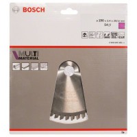 Пильный диск Multi Material 190x20/16x2,4 мм; 54 Bosch 2608640508