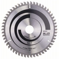 Пильный диск Multi Material 200x30x2,4 мм; 54 Bosch 2608640510