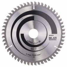 Пильный диск Multi Material 200x30x2,4 мм; 54 Bosch 2608640510