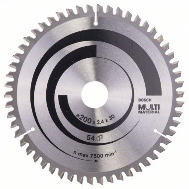 Пильный диск Multi Material 200x30x2,4 мм; 54 Bosch 2608640510