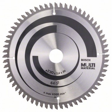 Пильный диск Multi Material 230 x 30 x 2,4 mm; 64 Bosch 2608640513