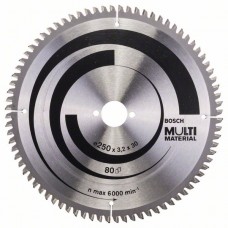 Пильный диск Multi Material 250 x 30 x 3,2 mm; 80 Bosch 2608640516