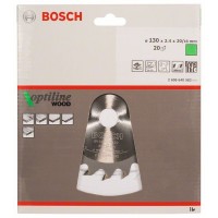 Пильный диск Optiline Wood 130x20/16x2,4 мм, 20 Bosch 2608640582