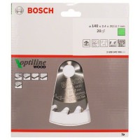 Пильный диск Optiline Wood 140x20/12,7x2,4 мм, 20 Bosch 2608640586
