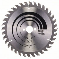 Пильный диск Optiline Wood 160 x 20/16 x 2,6 mm, 36 Bosch 2608640597