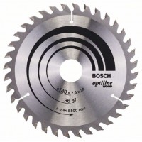 Пильный диск Optiline Wood 180x30/20x2,6 мм, 36 Bosch 2608640609