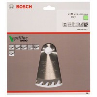 Пильный диск Optiline Wood 190 x 20/16 x 2,6 mm, 36 Bosch 2608640613