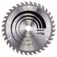 Пильный диск Optiline Wood 190 x 20/16 x 2,6 mm, 36 Bosch 2608640613