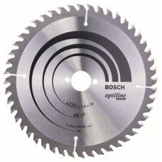 Пильный диск Optiline Wood 230x30x2,8 мм, 48 Bosch 2608640629