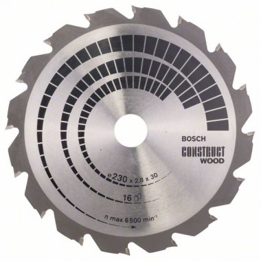 Пильный диск Construct Wood 230 x 30 x 2,8 mm; 16 Bosch 2608640635