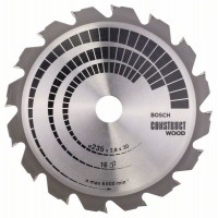 Пильный диск Construct Wood 235x30/25x2,8 мм; 16 Bosch 2608640636