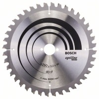 Пильный диск Optiline Wood 250x30x3,2 мм, 40 Bosch 2608640643