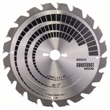 Пильный диск Construct Wood 300x30x3,2 мм; 20 Bosch 2608640690