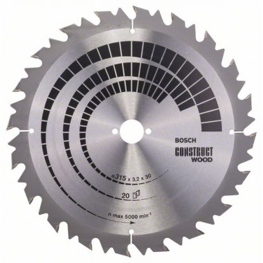 Пильный диск Construct Wood 315x30x3,2 мм; 20 Bosch 2608640701