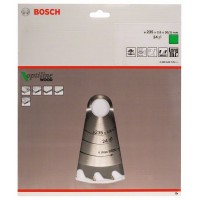 Пильный диск Optiline Wood 235x30/25x2,8 мм, 24 Bosch 2608640725