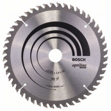 Пильный диск Optiline Wood 235x30/25x2,8 мм, 48 Bosch 2608640727