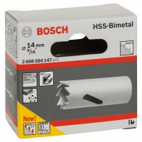 Коронка HSS-Bimetall со стандартным переходником 14 мм, 9/16' Bosch 2608584147
