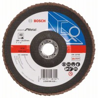 Лепестковый шлифкруг X551 Expert for Metal 180x22,23 мм, 40 Bosch 2608606936