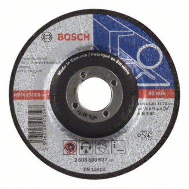 Обдирочный круг выпуклый Expert for Metal A 30 T BF 115x4,8 мм Bosch 2608600537