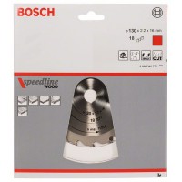Пильный диск Speedline Wood 130x16x2,2 мм, 18 Bosch 2608640775