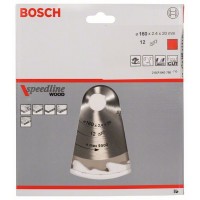 Пильный диск Speedline Wood 160x20x2,4 мм, 12 Bosch 2608640786