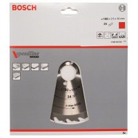 Пильный диск Speedline Wood 190 x 30 x 2,6 mm, 24 Bosch 2608640801