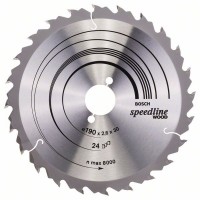 Пильный диск Speedline Wood 190 x 30 x 2,6 mm, 24 Bosch 2608640801
