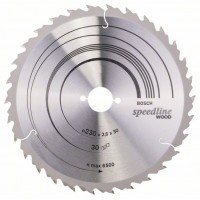 Пильный диск Speedline Wood 230 x 30 x 2,6 mm, 30 Bosch 2608640805