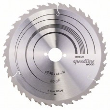 Пильный диск Speedline Wood 230 x 30 x 2,6 mm, 30 Bosch 2608640805