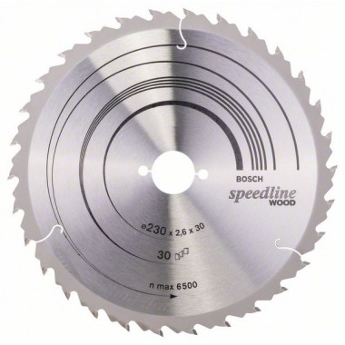 Пильный диск Speedline Wood 230 x 30 x 2,6 mm, 30 Bosch 2608640805