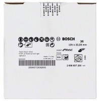 Фибровый шлифкруг R444 Expert for Metal 125x22,23 мм, 36 Bosch 2608607250