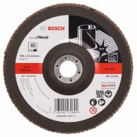 Лепестковый шлифкруг X571 Best for Metal 180x22,23 мм, 40 Bosch 2608607330