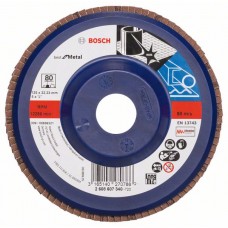 Лепестковый шлифкруг X571 Best for Metal 125x22,23 мм, 80 Bosch 2608607340
