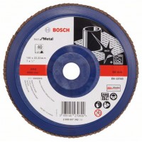 Лепестковый шлифкруг X571 Best for Metal 180x22,23 мм, 40 Bosch 2608607342