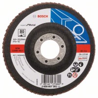Лепестковый шлифкруг X551 Expert for Metal 115x22,23 мм, 80 Bosch 2608607351